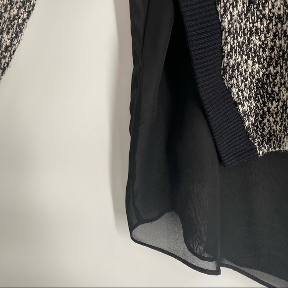 Bar Ill Marled Knit Top Over Sheer Lining Medium - Picture 4 of 10